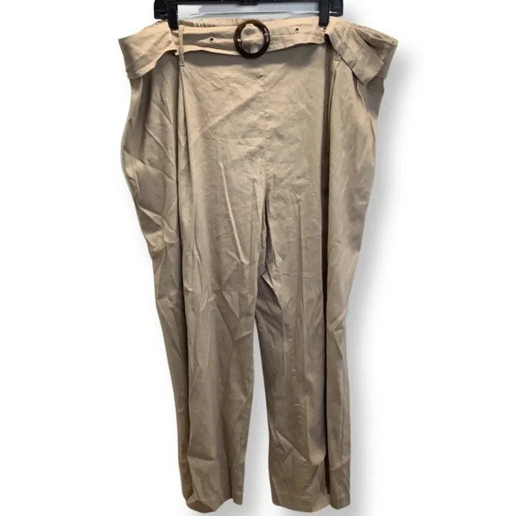 INC International Concepts Flat Front Crop Pants Belt Strap & Waistband New - Picture 1 of 6